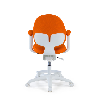 cadeira de secretaria para criancas laranja mickey tecido bracos fixos 6