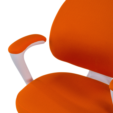 cadeira de secretaria para criancas laranja mickey tecido bracos fixos 8