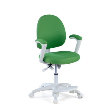 cadeira de secretaria para criancas verde mickey tecido bracos fixos 1