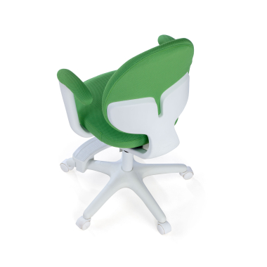 cadeira de secretaria para criancas verde mickey tecido bracos fixos 7