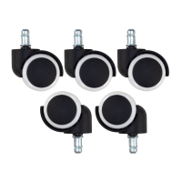 Conjunto de rodas Gaming 11x50mm, Revestimento de borracha