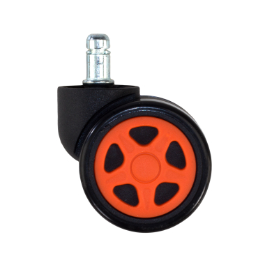 roda cadeira de escritorio laranja 11x60mm gaming 3