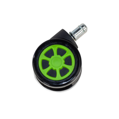 roda cadeira de escritorio verde 60mm gaming 3