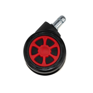 roda cadeira de escritorio vermelho 60mm gaming 3