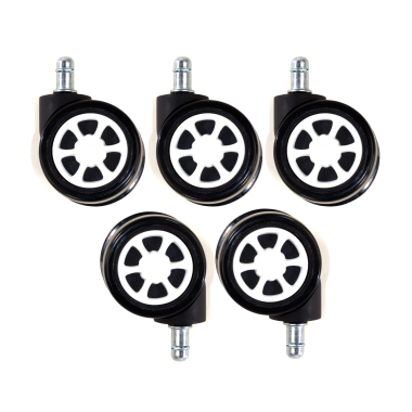 roda cadeira de escritorio branco 60mm gaming 1