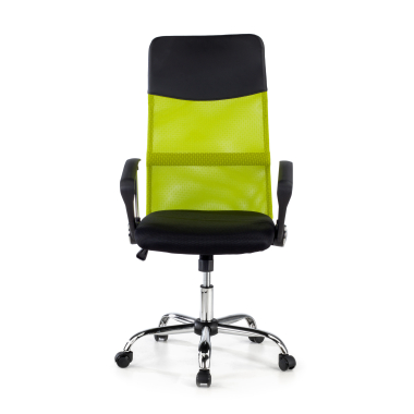 cadeira de escritorio verde nova malha mesh bracos fixos 3