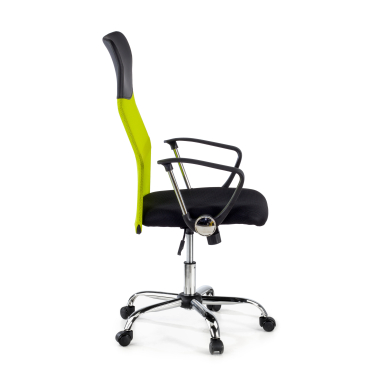 cadeira de escritorio verde nova malha mesh bracos fixos 4
