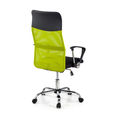 cadeira de escritorio verde nova malha mesh bracos fixos 7