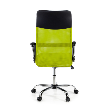 cadeira de escritorio verde nova malha mesh bracos fixos 9