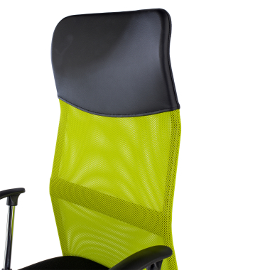 cadeira de escritorio verde nova malha mesh bracos fixos 5