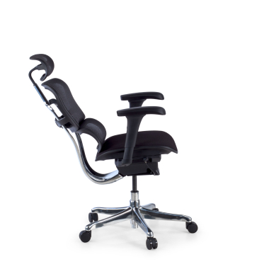 Cadeira ergonómica Ergohuman V2, assento estofado, moldura preta