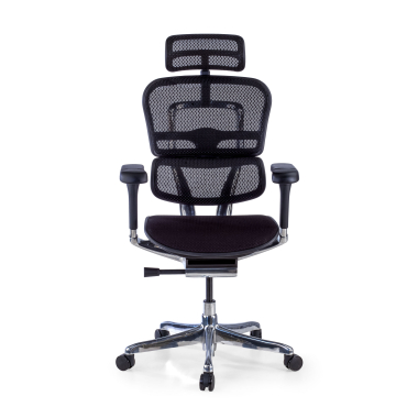 cadeira ergonomica preto estrutura negra assento estofado tecido bracos regulaveis 5d apoio de cabeca 3