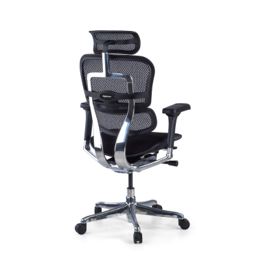 Cadeira ergonómica Ergohuman Elite, assento estofado, moldura preta