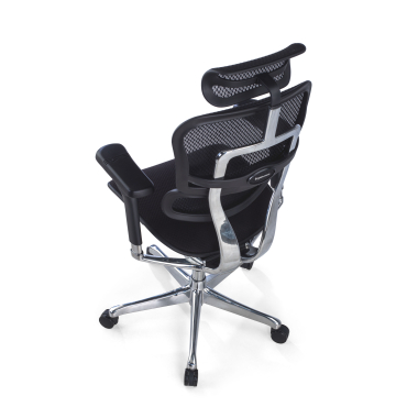 Cadeira ergonómica Ergohuman Elite, assento estofado, moldura preta