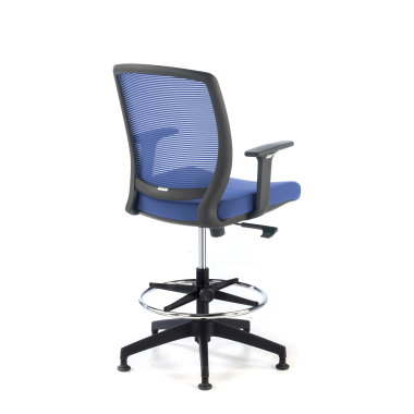 banco ergonomico azul taburete malha mesh bracos regulaveis 1d 5