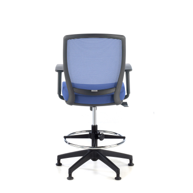 banco ergonomico azul taburete malha mesh bracos regulaveis 1d 6