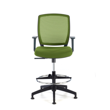 banco ergonomico verde taburete malha mesh bracos regulaveis 1d 3