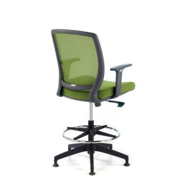 banco ergonomico verde taburete malha mesh bracos regulaveis 1d 5