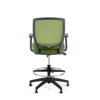 banco ergonomico verde taburete malha mesh bracos regulaveis 1d 6