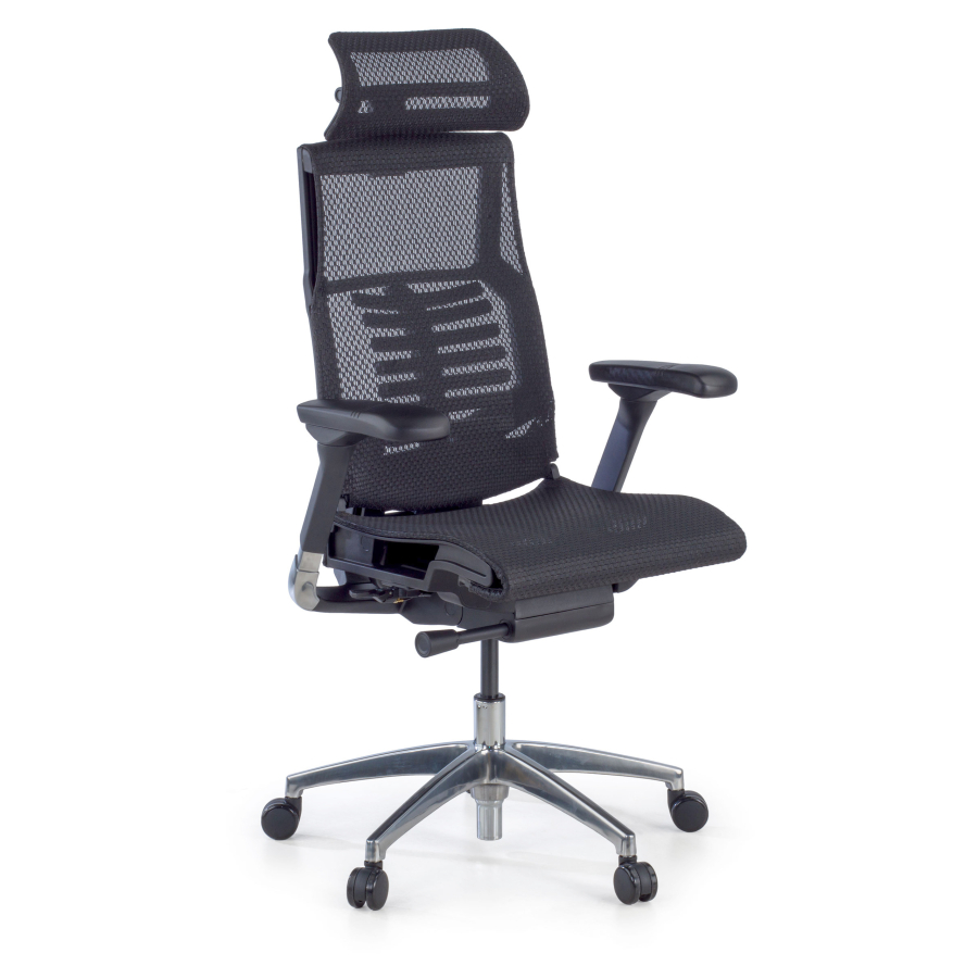 Cadeira Ergonômica Pofit2, modelo premium, estrutura preta