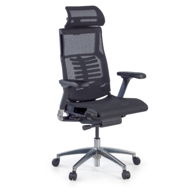 cadeira ergonomica preto estrutura negra malha mesh bracos regulaveis 5d apoio lombar apoio de cabeca 1