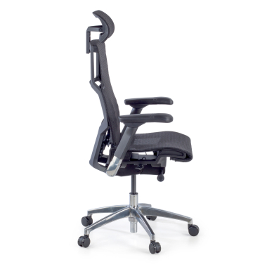 cadeira ergonomica preto estrutura negra malha mesh bracos regulaveis 5d apoio lombar apoio de cabeca 7