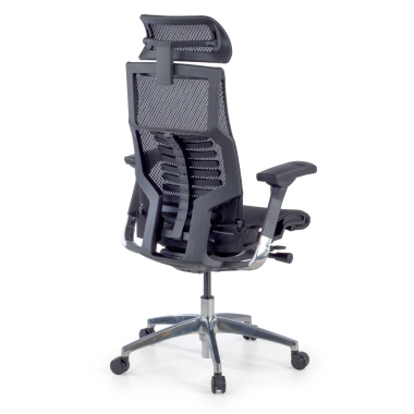 Cadeira ergonómica Pofit2, modelo premium, moldura preta