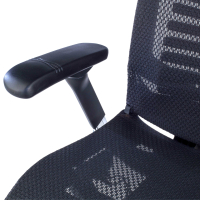 Cadeira Ergonômica Pofit2, modelo premium, estrutura preta