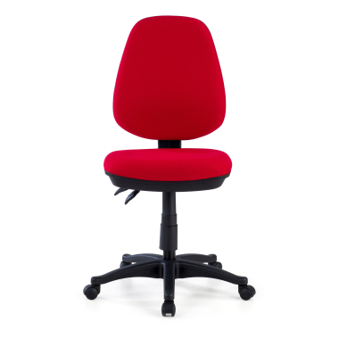 cadeira de escritorio vermelho sem bracos tecido sem bracos 3