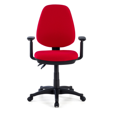 cadeira de escritorio vermelho com bracos tecido bracos regulaveis 1d 10