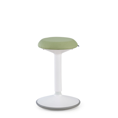 banco ergonomico branco verde activepro tecido sem bracos 4