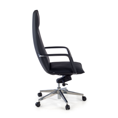 poltrona de escritorio preto hamilton pele sintetica bracos fixos 4