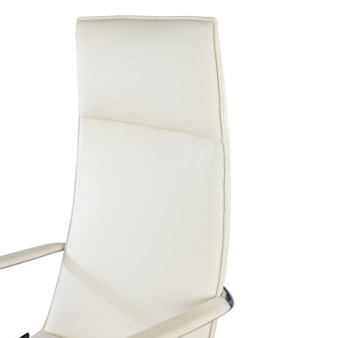 poltrona de escritorio branco hamilton pele sintetica bracos fixos 9