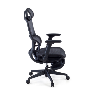 Cadeira de escritório ergonómica Balance Pro com repousa-pés, apoios de braços 3D