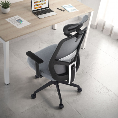 Cadeira de Computador Argos com apoio de cabeça, Malha Respirável 210664 - (Outlet)