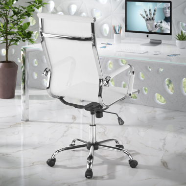 Cadeira escritório design Spirit, apoio para braço de aço, encosto alto, rede 210697 - (Outlet)