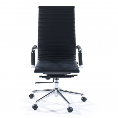 Cadeira Escritório Design Stilo, Estrutura cromada, encosto alto 210702 - (Outlet)