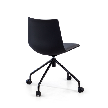 cadeira giratoria antracite melody plastico sem bracos 8