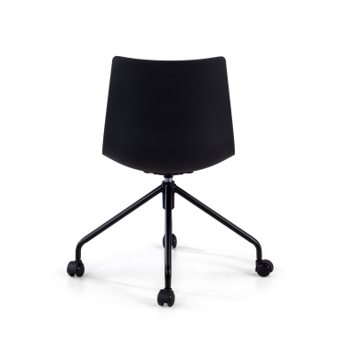 cadeira giratoria antracite melody plastico sem bracos 9