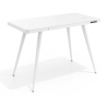 Mesa de Escritório de design Clarity, com carregador sem fio e pés de aço