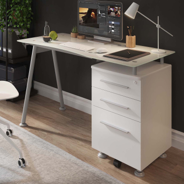 secretaria de escritorio branco strong 2