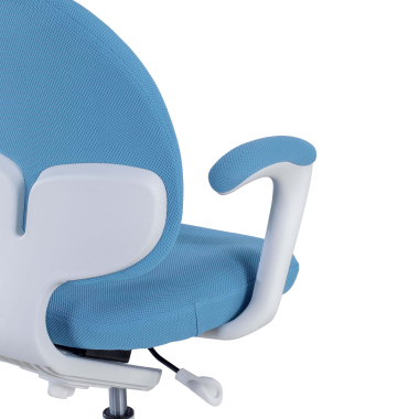 cadeira de secretaria para criancas azul mickey tecido bracos fixos 6