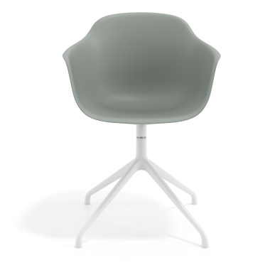 cadeira de reuniao branco antracite base piramide plastico bracos fixos 6