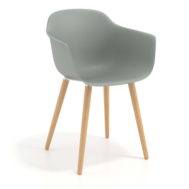 cadeira nordica antracite giratoria madeira plastico bracos fixos 1