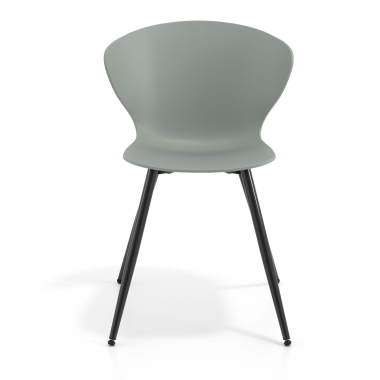 cadeira sala de espera antracite 4 patas plastico bracos fixos 6