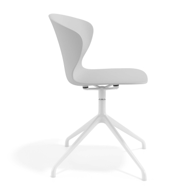 cadeira de reuniao branco cinza base piramide plastico bracos fixos 3