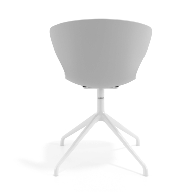cadeira de reuniao branco cinza base piramide plastico bracos fixos 4