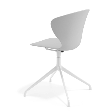 cadeira de reuniao branco cinza base piramide plastico bracos fixos 5
