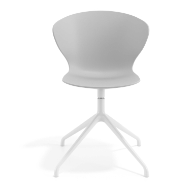 cadeira de reuniao branco cinza base piramide plastico bracos fixos 6