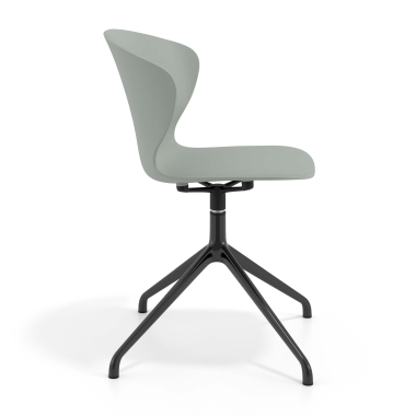 cadeira de reuniao preto antracite base piramide plastico bracos fixos 3